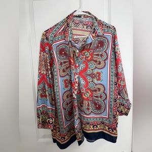 Colorful Printed Blouse